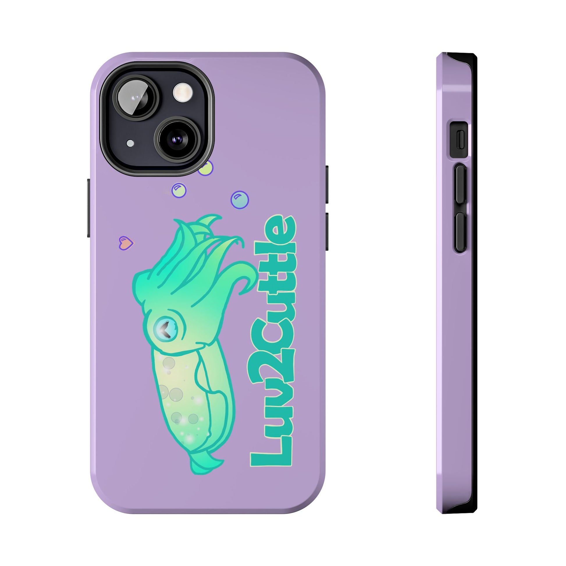 Cute Cuttlefish Tough Phone Case — "Luv2Cuttle" Durable Protective Cover