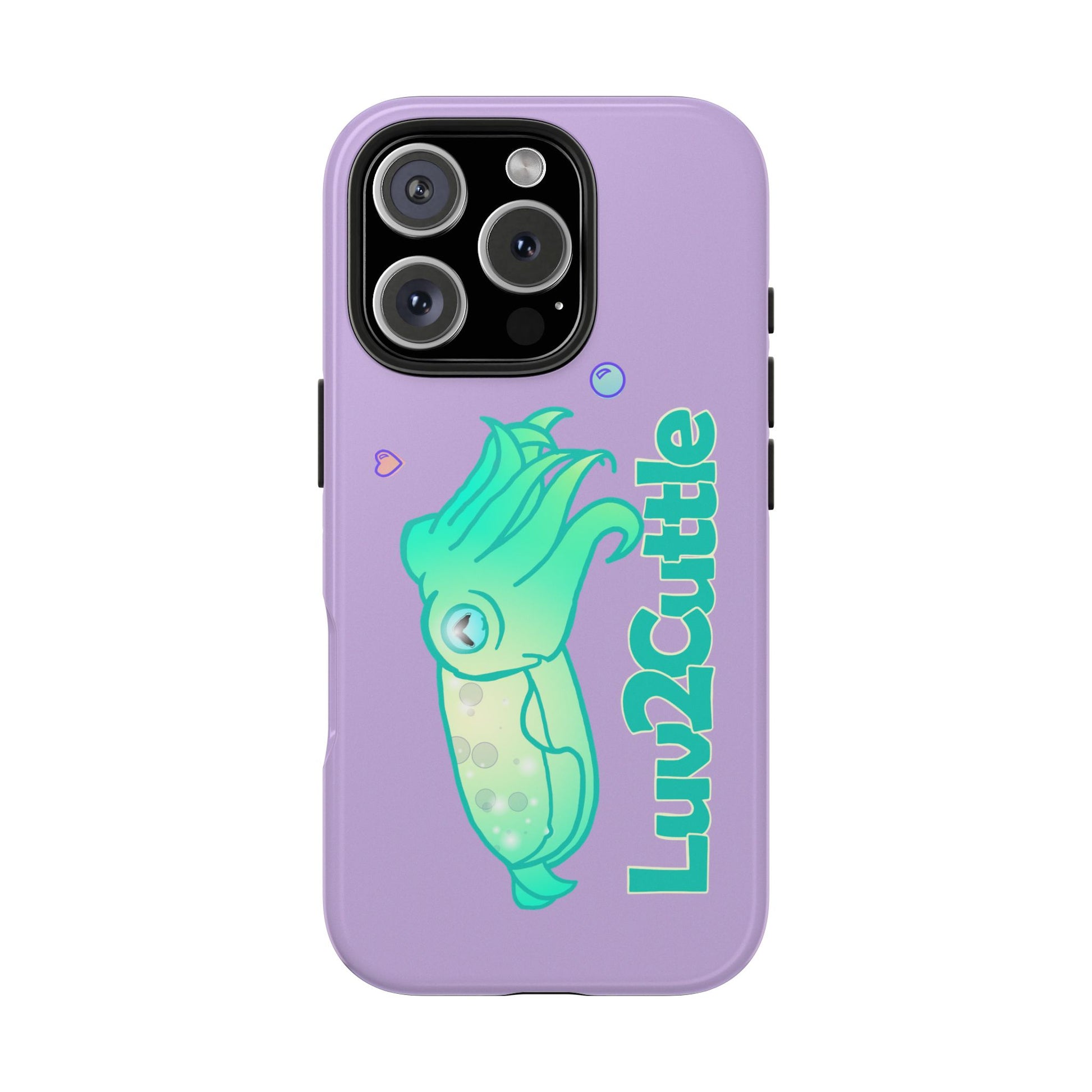 Cute Cuttlefish Tough Phone Case — "Luv2Cuttle" Durable Protective Cover