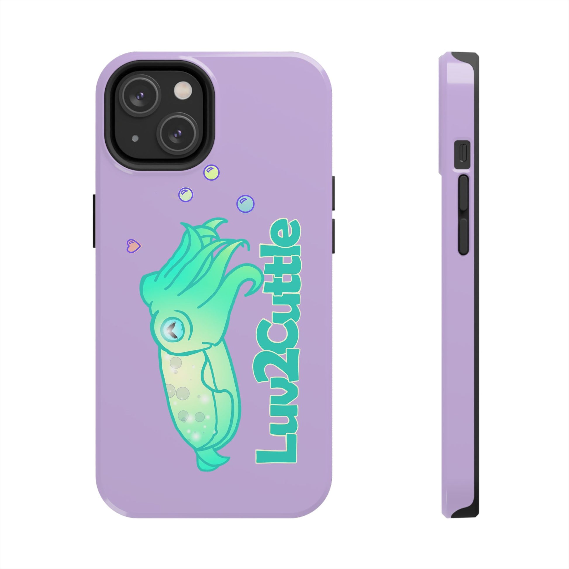 Cute Cuttlefish Tough Phone Case — "Luv2Cuttle" Durable Protective Cover