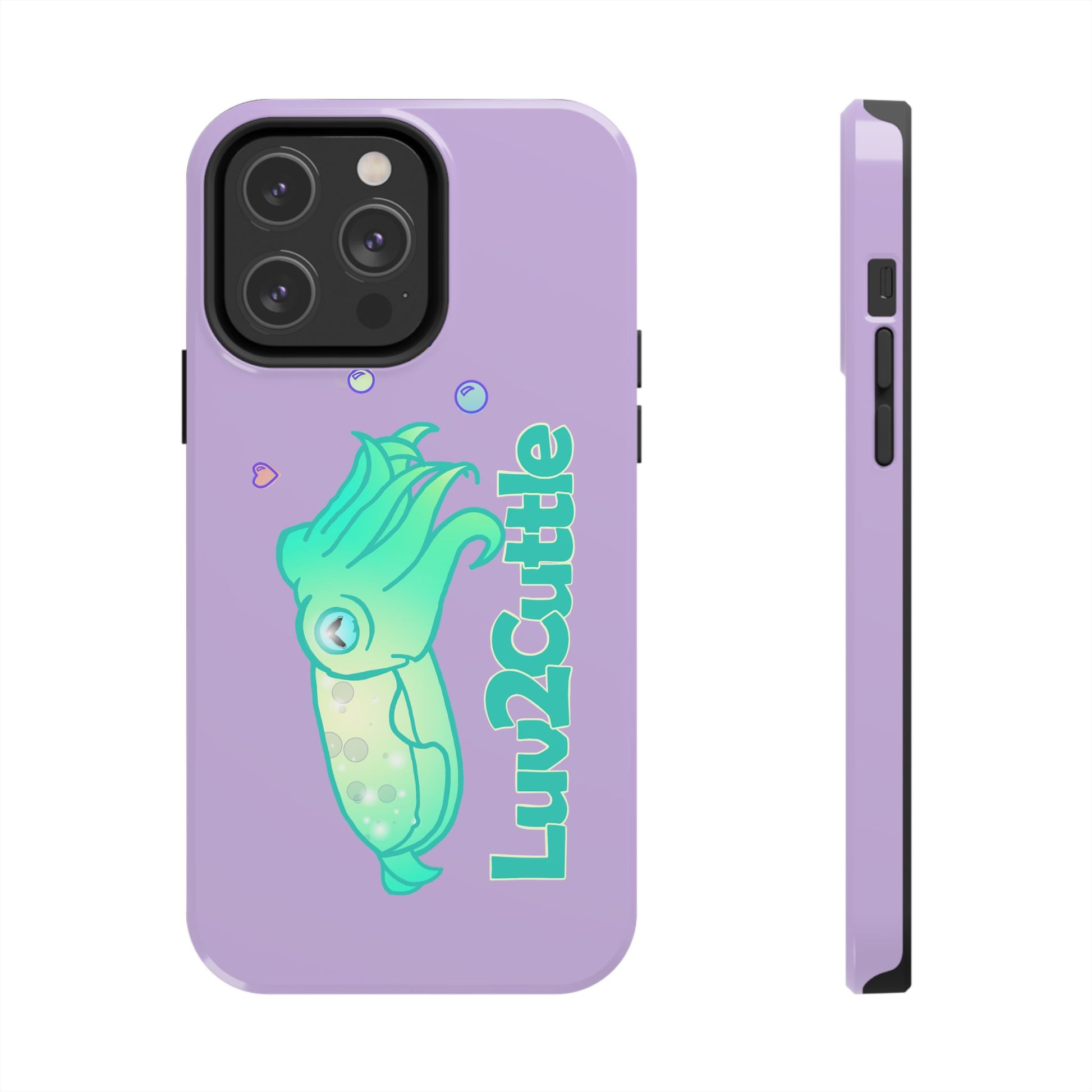 Cute Cuttlefish Tough Phone Case — "Luv2Cuttle" Durable Protective Cover