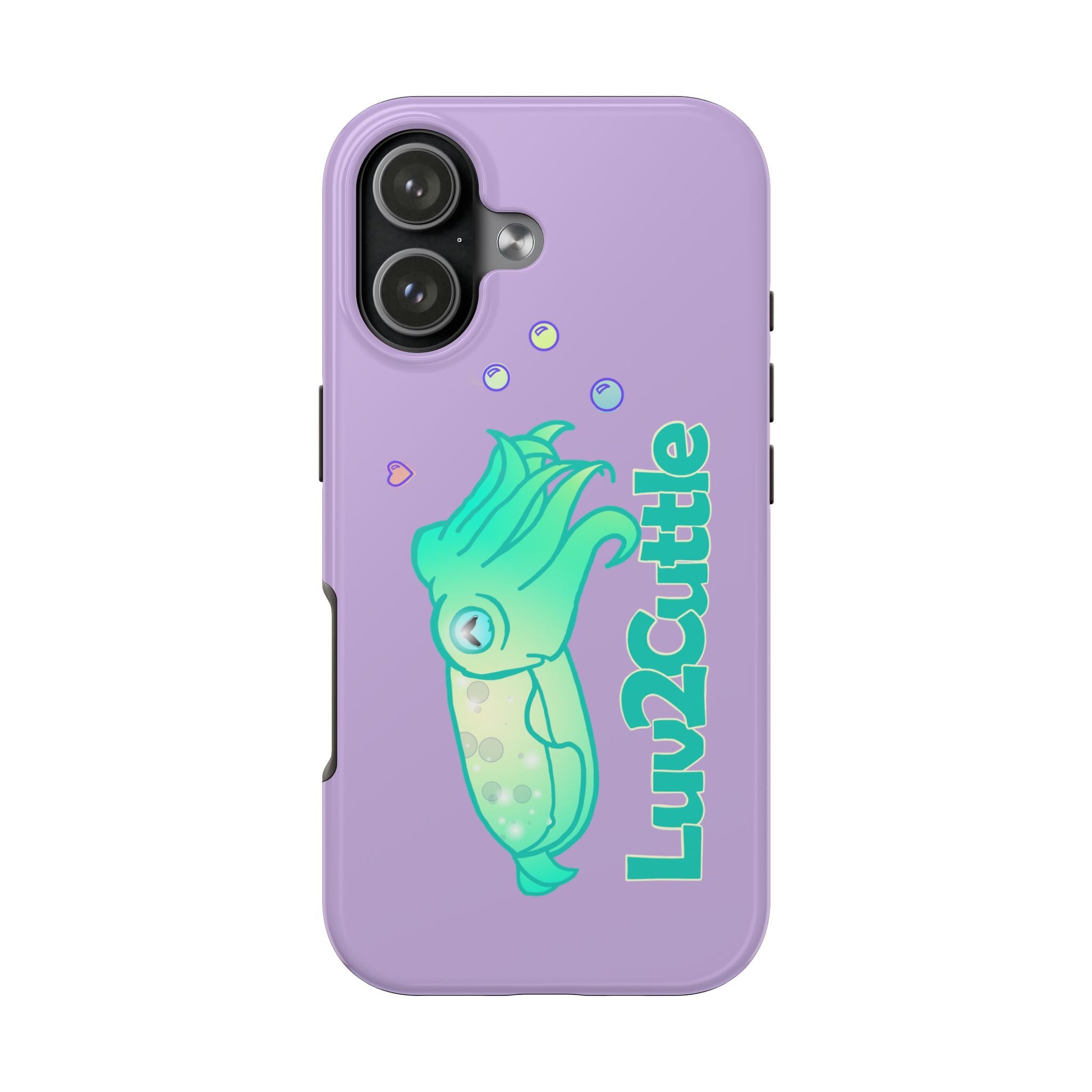 Cute Cuttlefish Tough Phone Case — "Luv2Cuttle" Durable Protective Cover