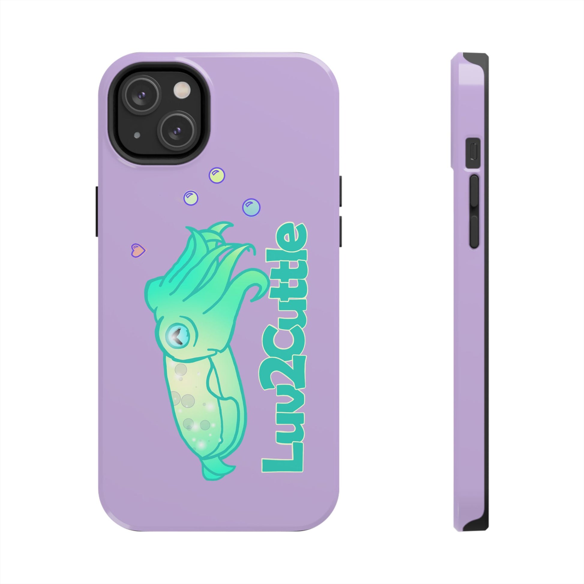 Cute Cuttlefish Tough Phone Case — "Luv2Cuttle" Durable Protective Cover