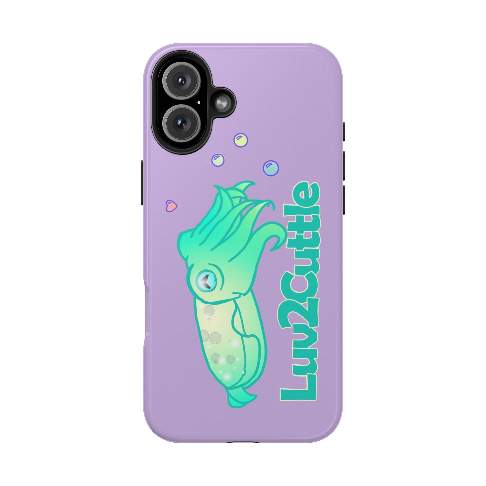 Cute Cuttlefish Tough Phone Case — "Luv2Cuttle" Durable Protective Cover
