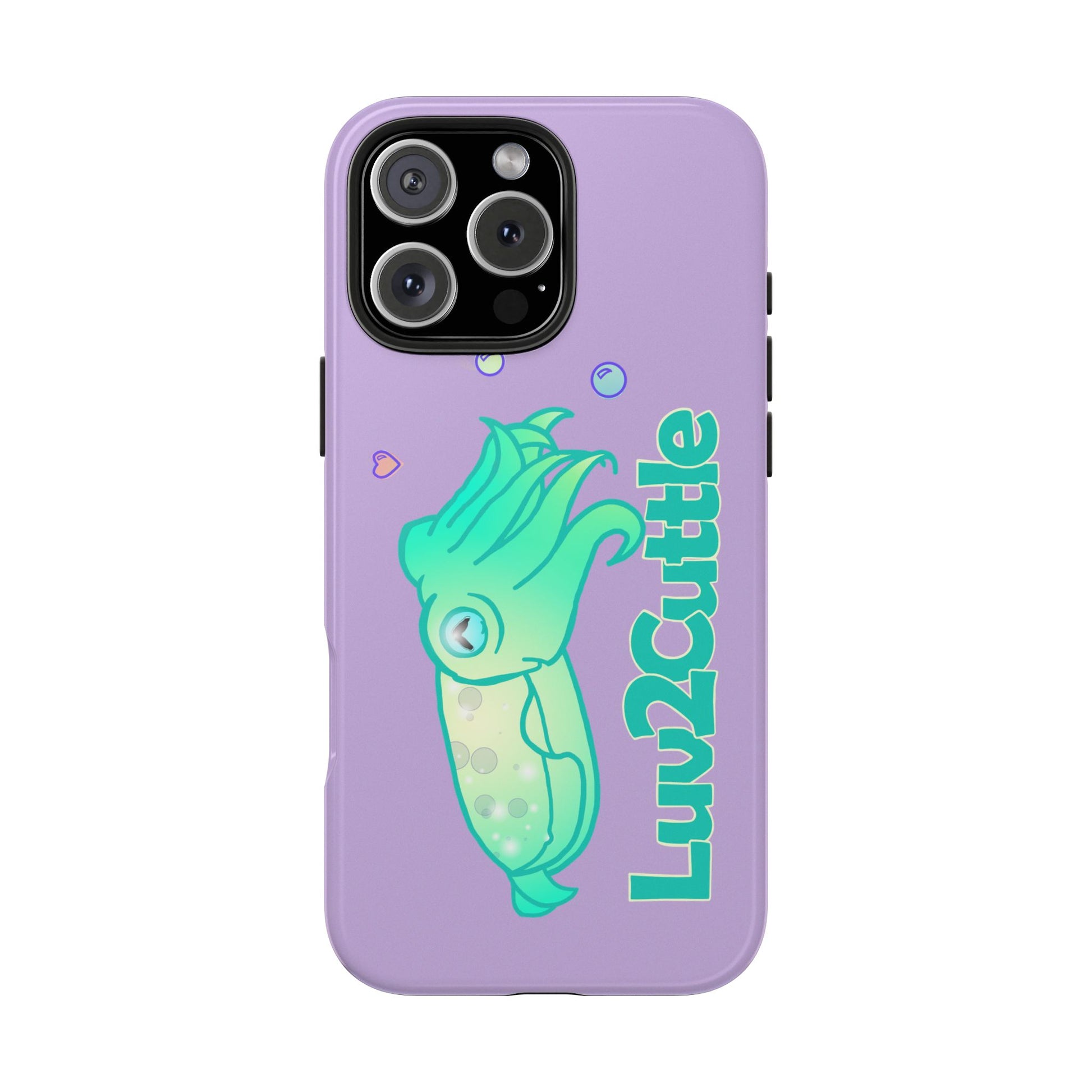 Cute Cuttlefish Tough Phone Case — "Luv2Cuttle" Durable Protective Cover