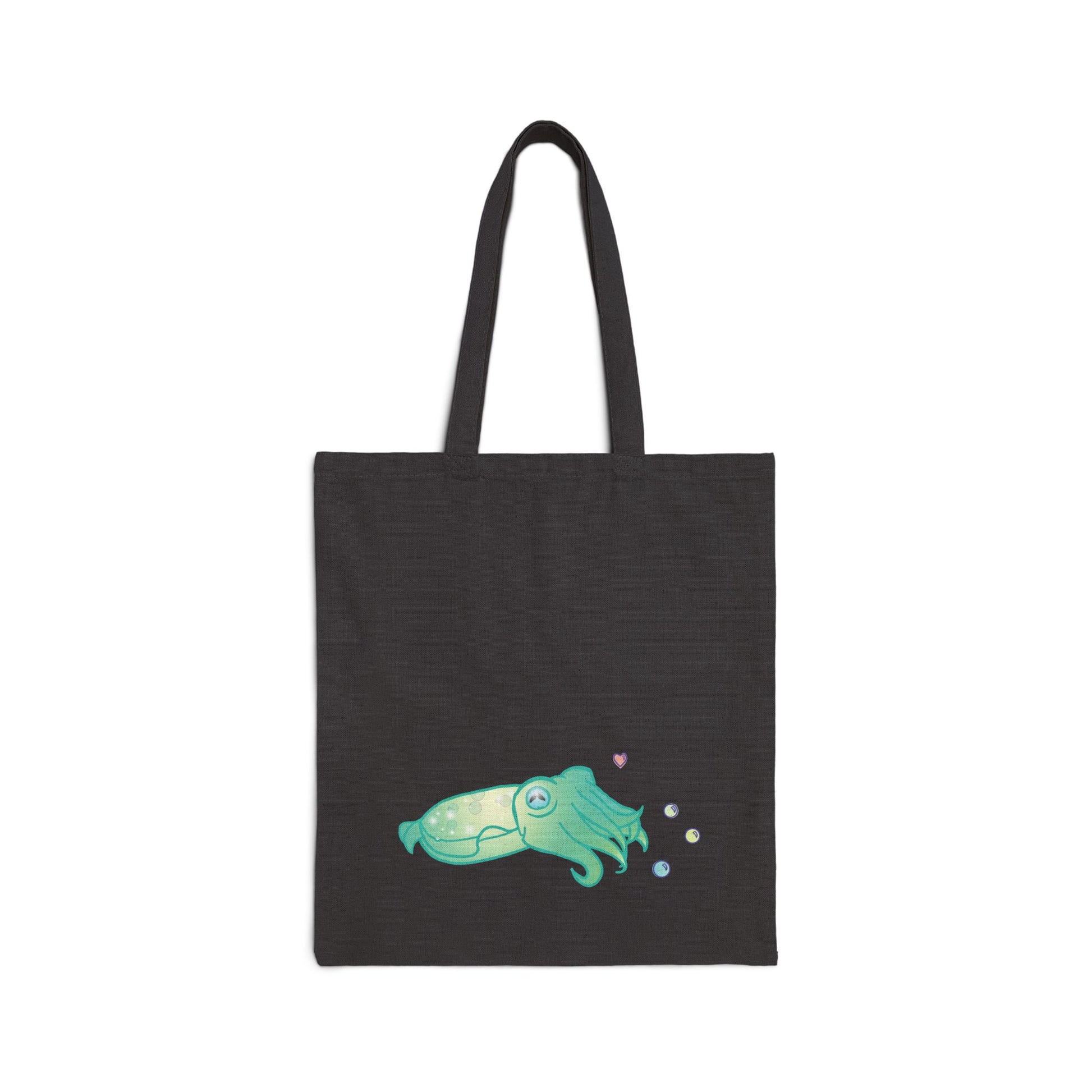 Whimsical Cuttlefish Cotton Canvas Tote Bag