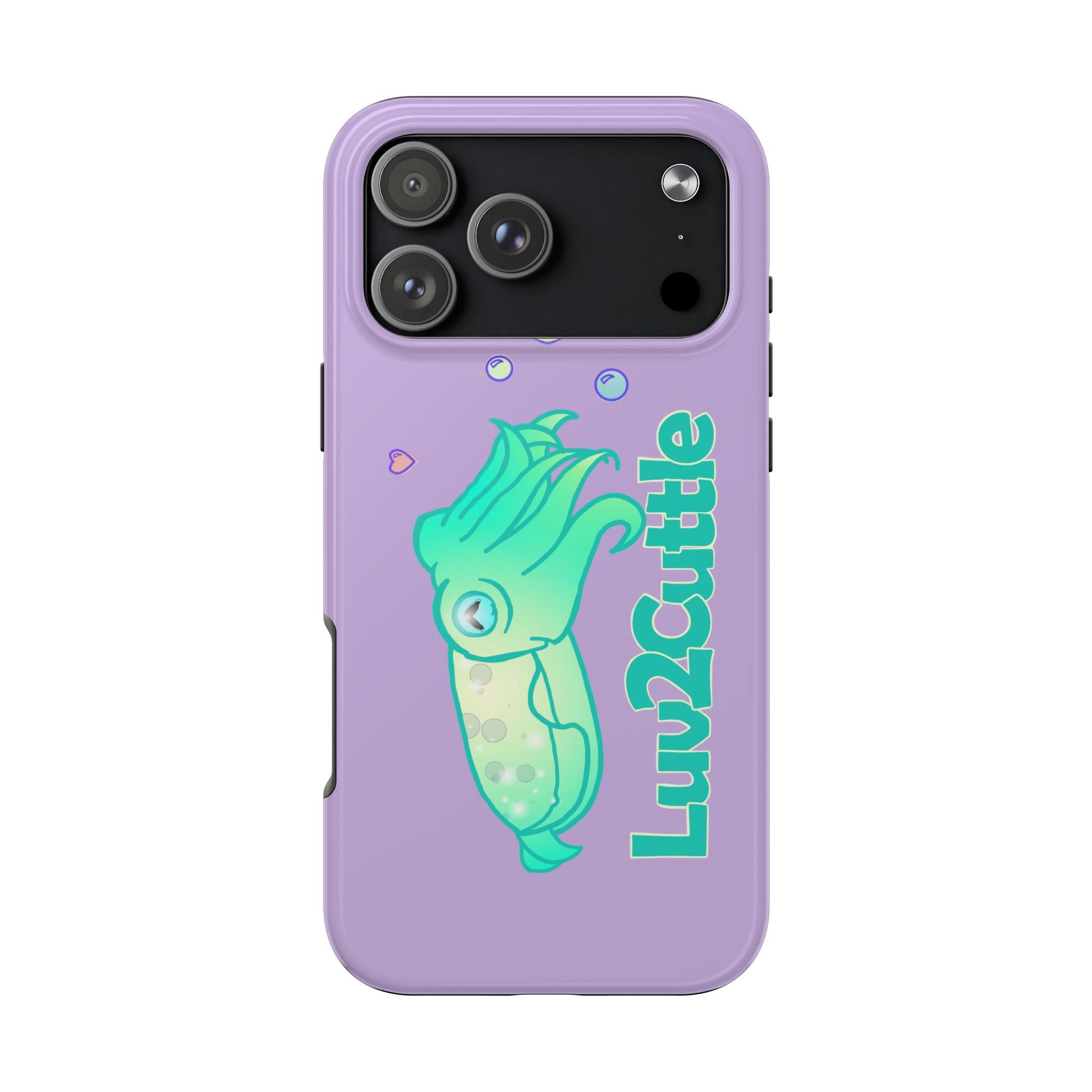 Cute Cuttlefish Tough Phone Case — "Luv2Cuttle" Durable Protective Cover
